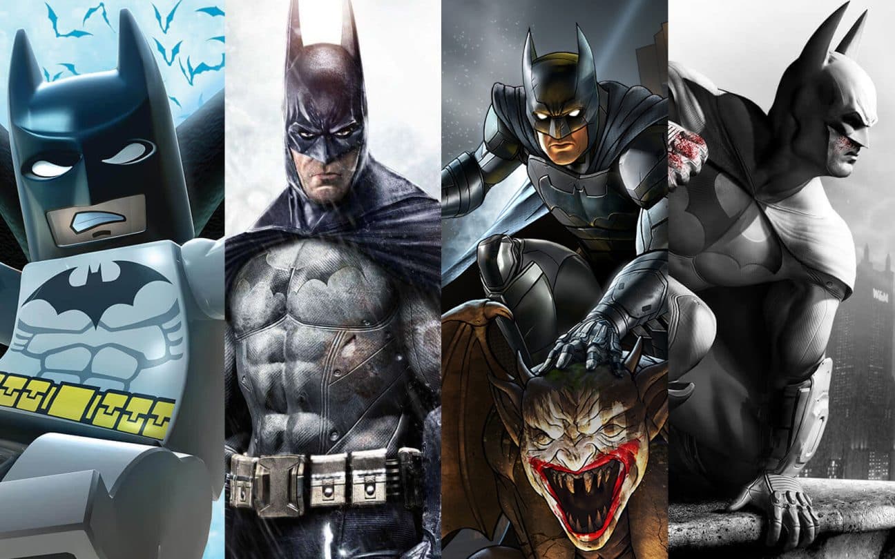 Montagem com jogos do Batman