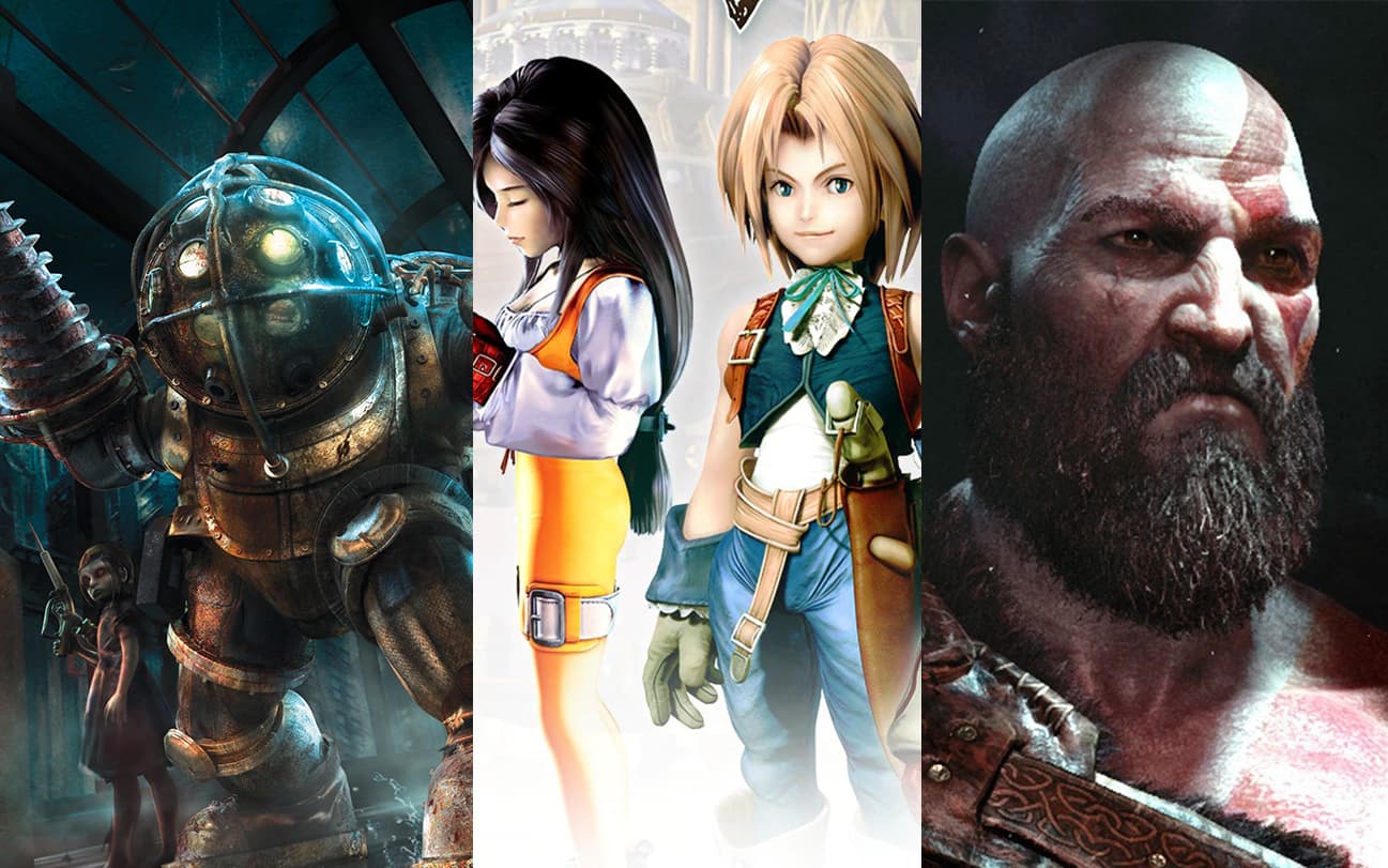 Bioshock, Final Fantasy IX e God of War