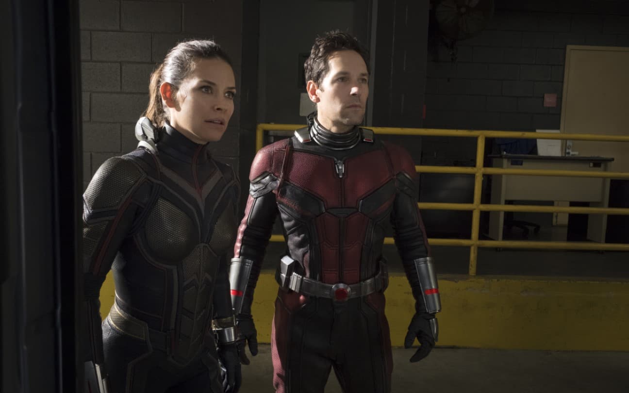 Evangeline Lilly e Paul Rudd em cena de Homem-Formiga e a Vespa