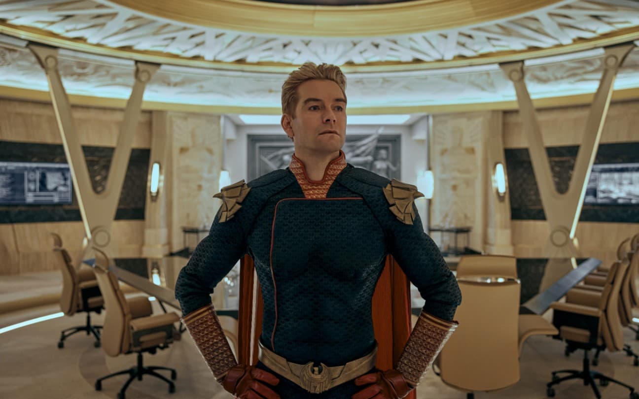 Antony Starr em cena de The Boys