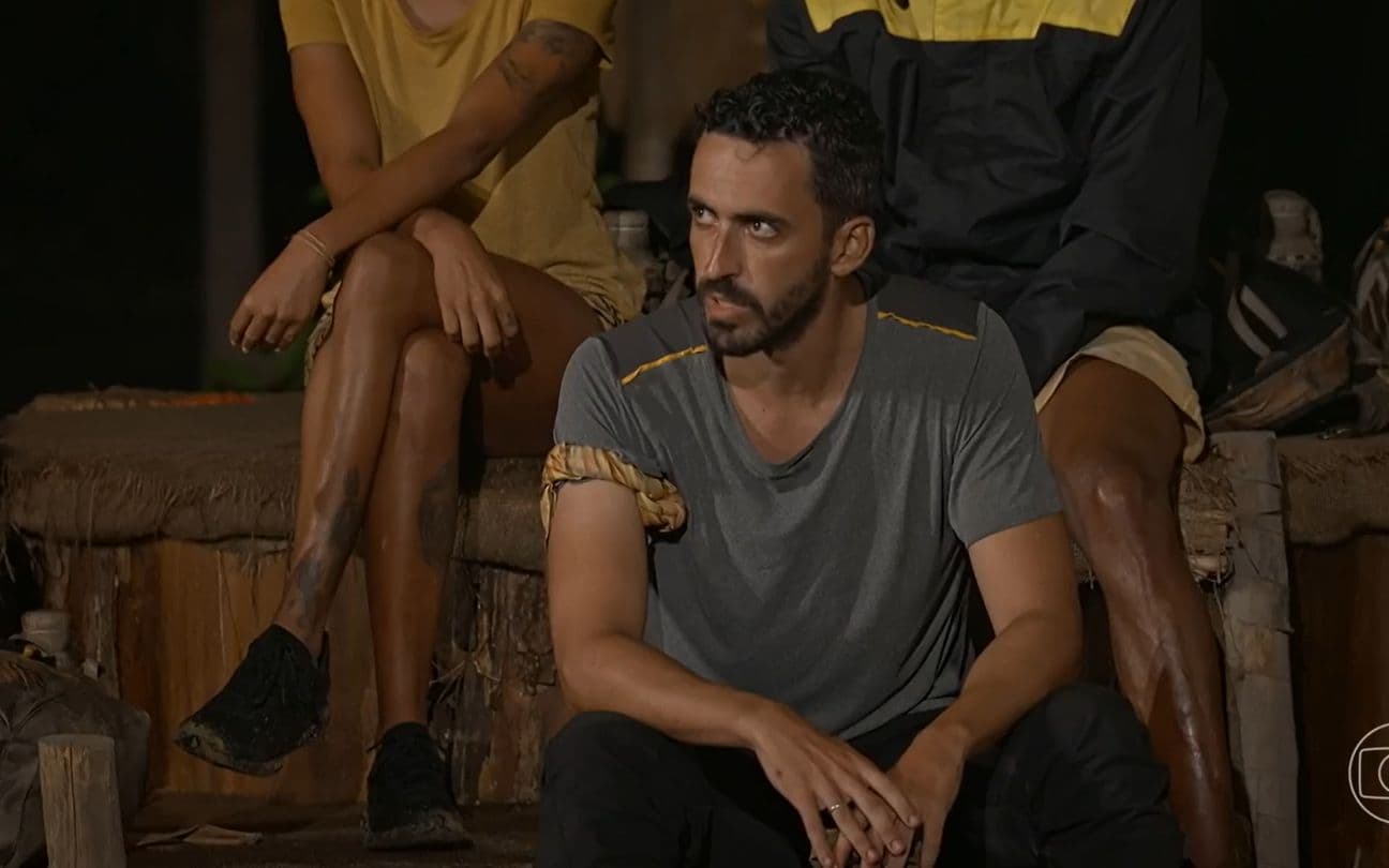 Leonardo Correa durante eliminação do No Limite