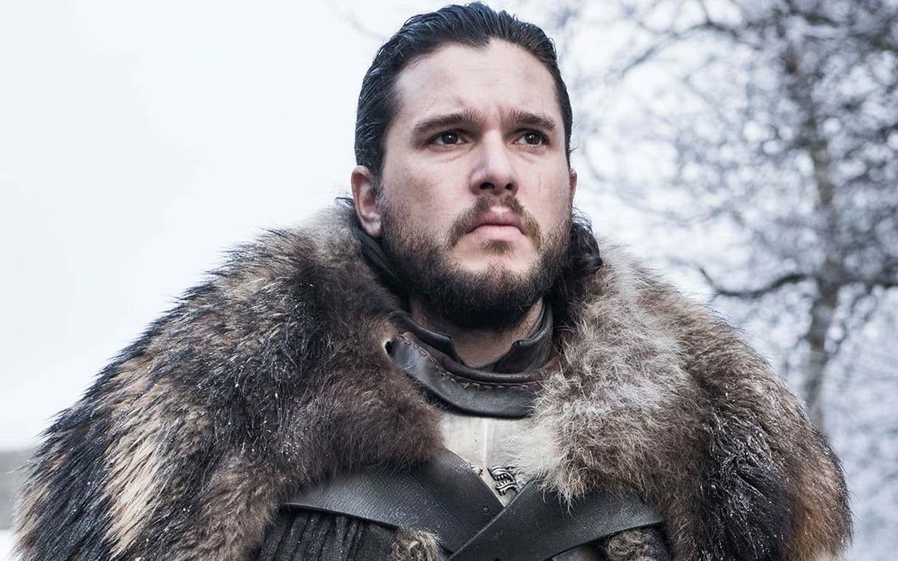 O ator Kit Harington caracterizado como Jon Snow em Game of Thrones