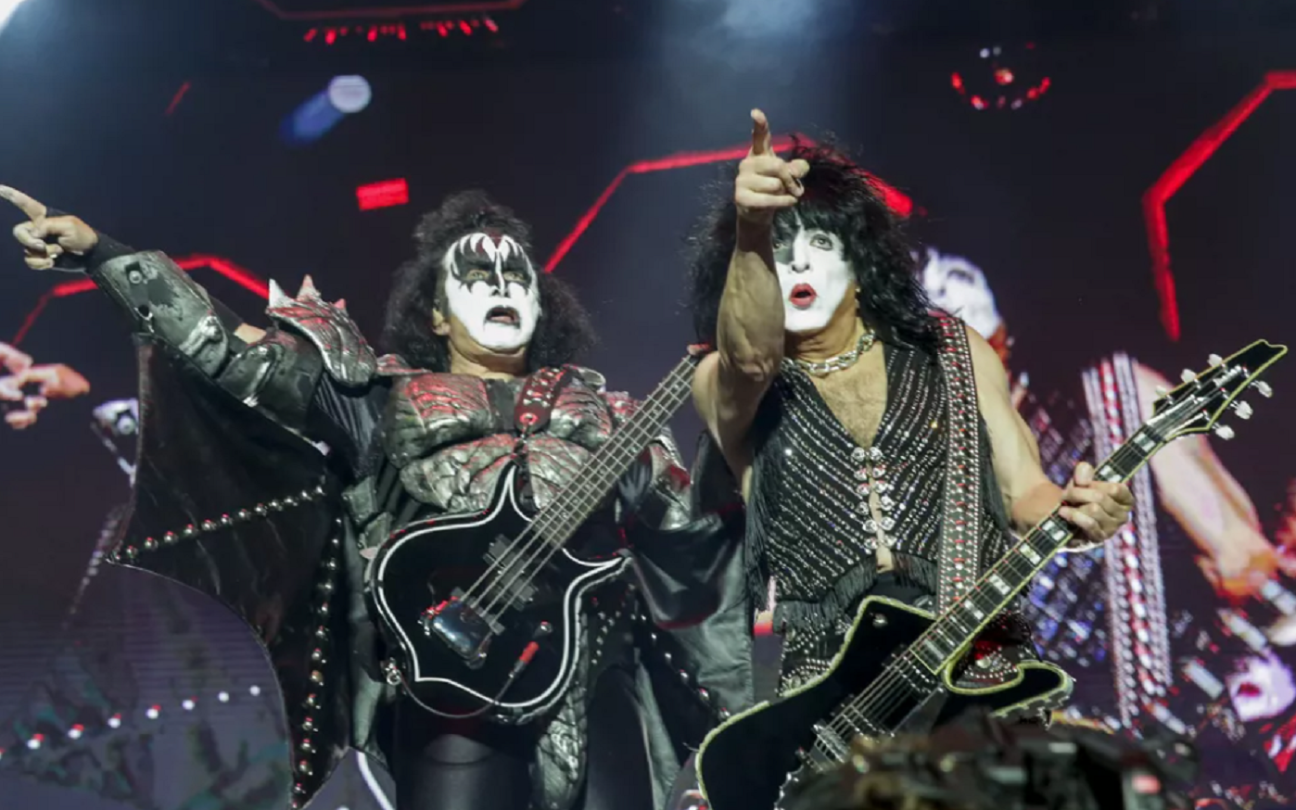 Show do Kiss em São Paulo: Gene Simmons e Paul Stanley