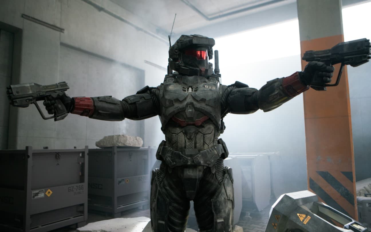 Natasha Culzac em cena de Halo, série do Paramount+