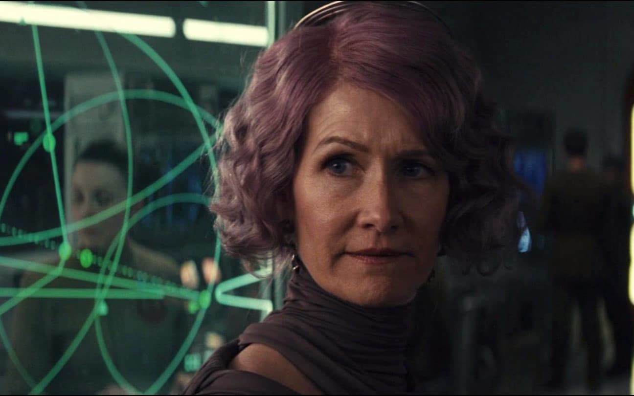 Laura Dern em cena de Star Wars: Os Últimos Jedi