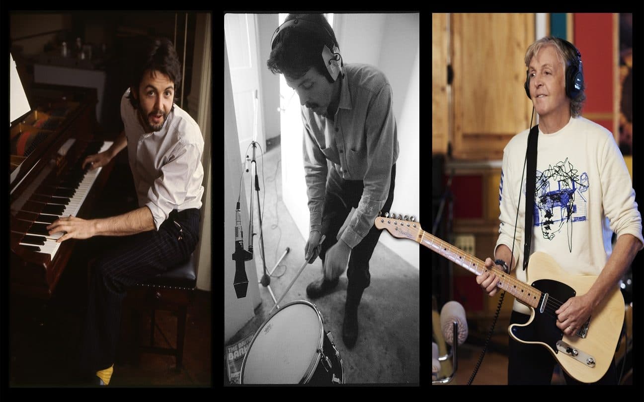 Paul McCartney em 1970, 1980 e 2020