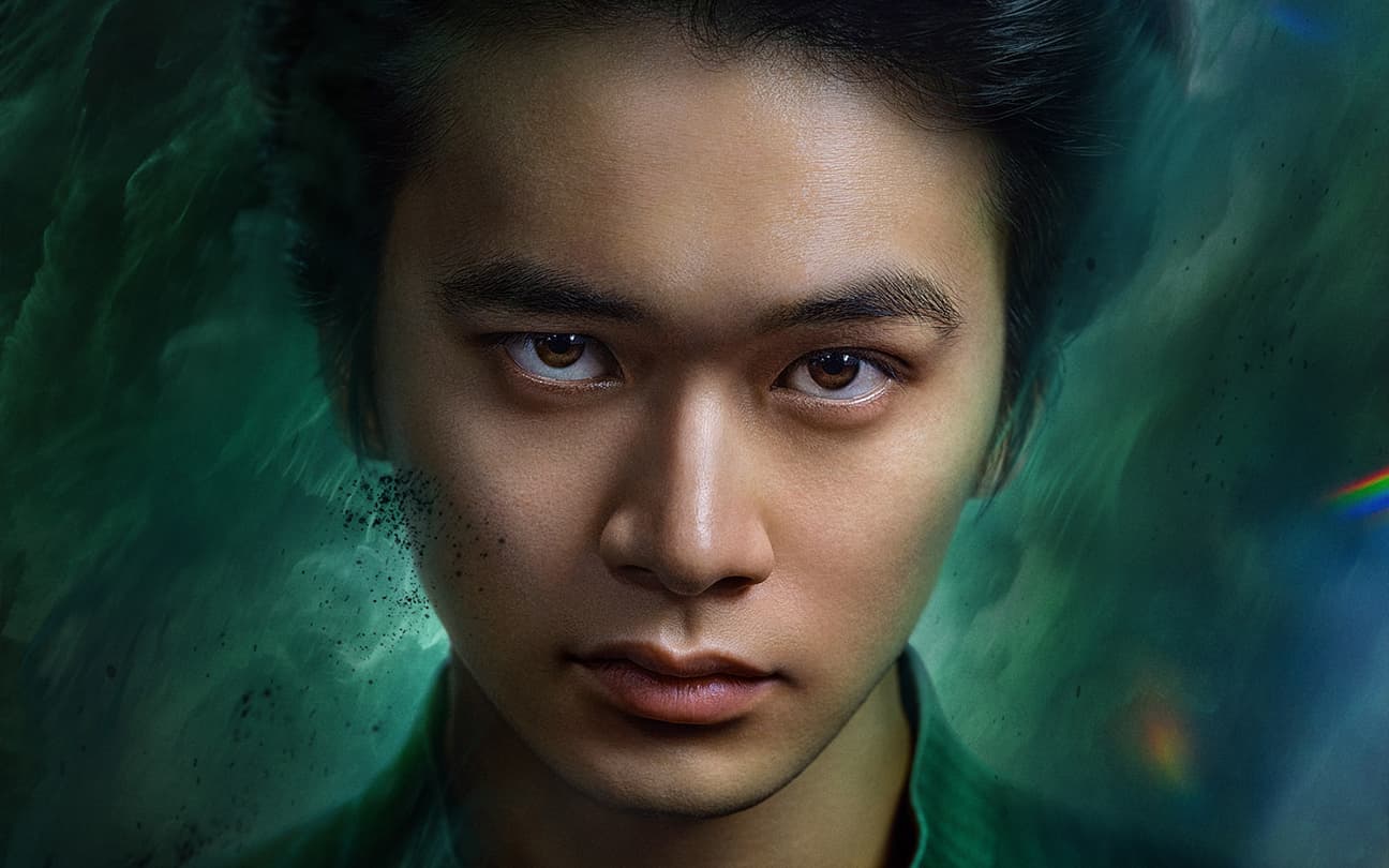 Ator Takumi Kitamura caracterizado como Yusuke Urameshi, em Yu Yu Hakusho