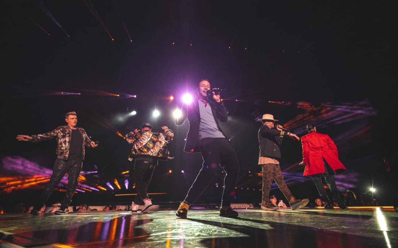 The Backstreet Boys durante a turnê