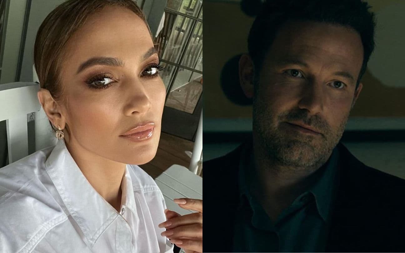 Montagem com Jennifer Lopez e Ben Affleck