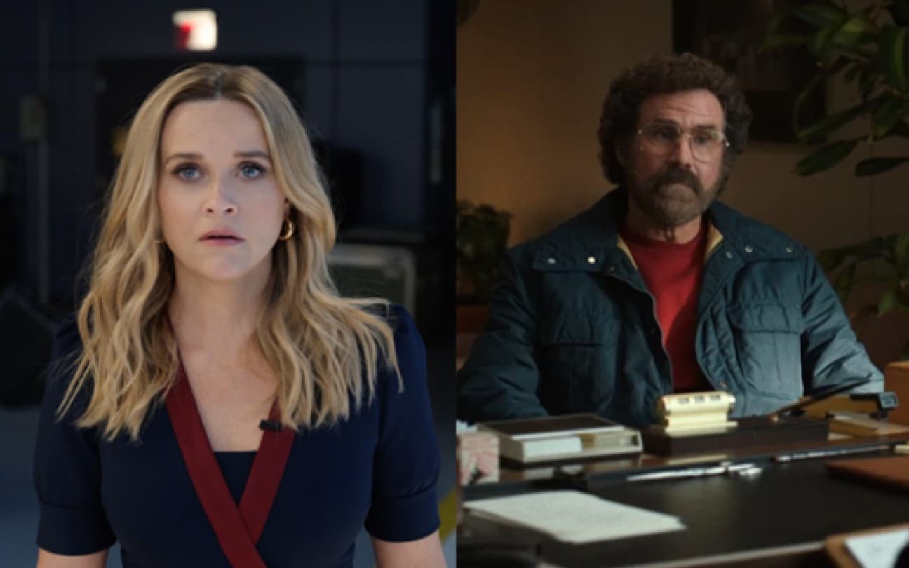 Montagem com Reese Witherspoon e Will Ferrell