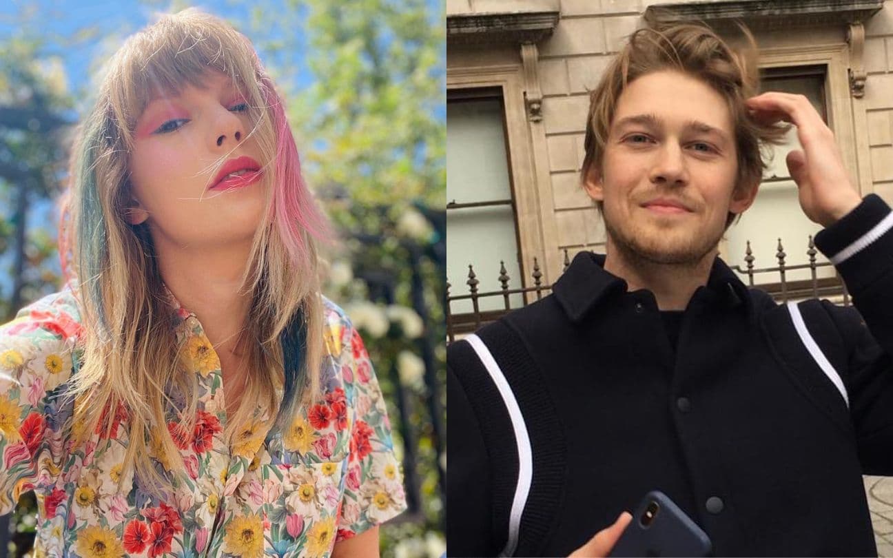 Montagem com Taylor Swift e Joe Alwyn