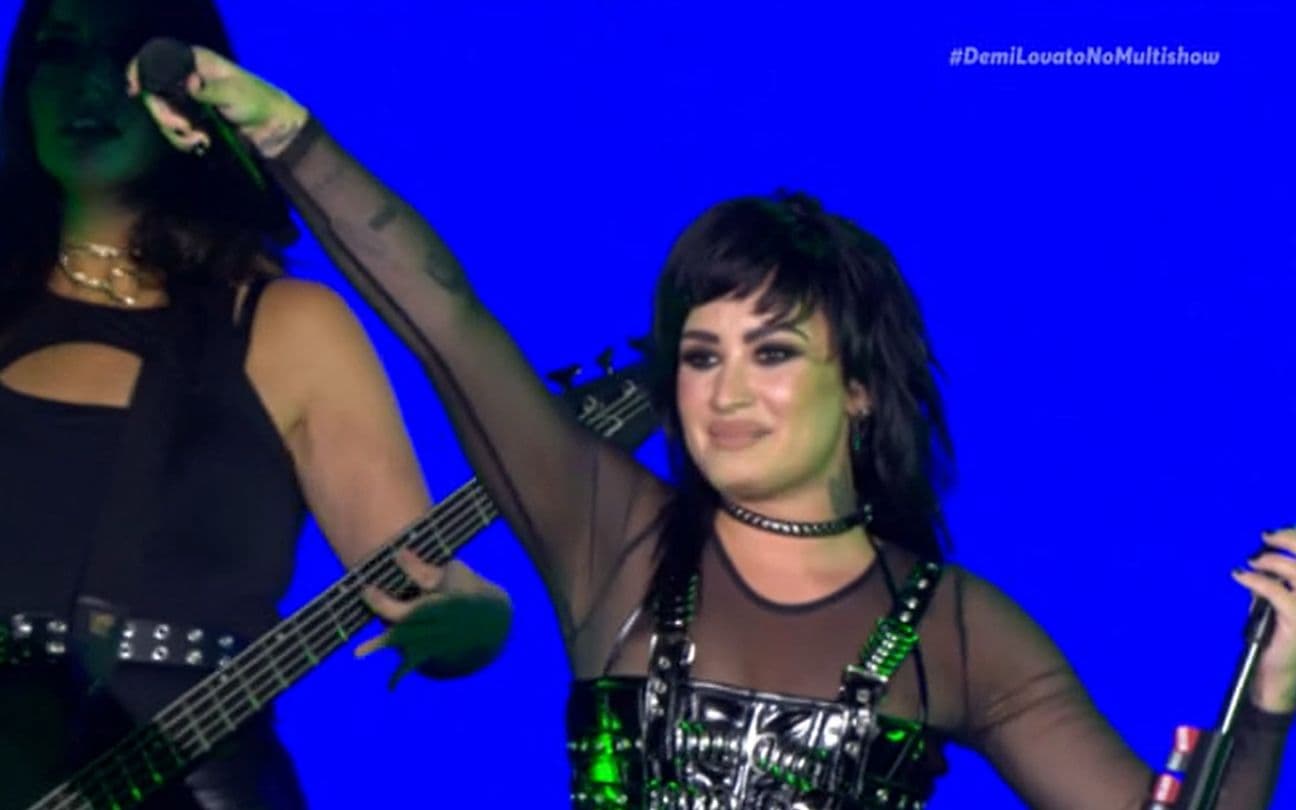 Demi Lovato faz show no Rock in Rio