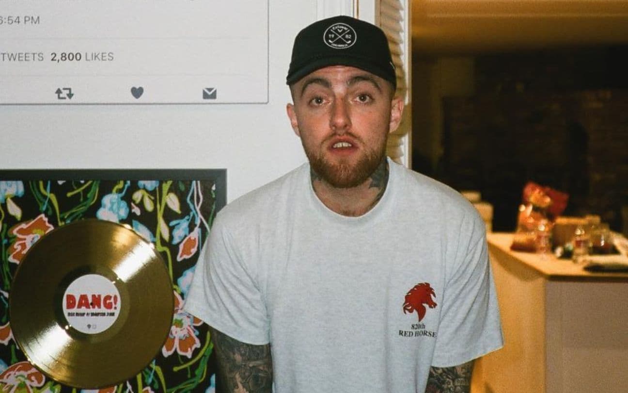 O rapper Mac Miller em sua casa