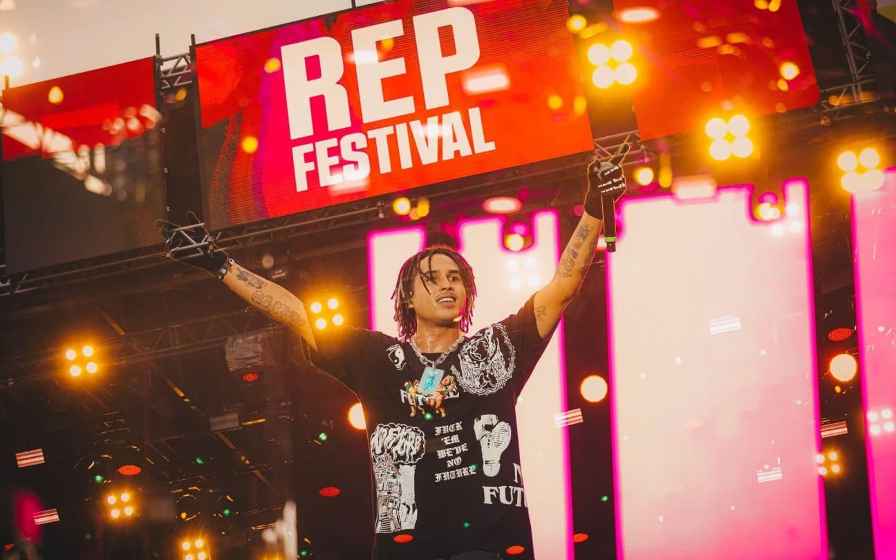 Matuê no palco do REP Festival de 2022