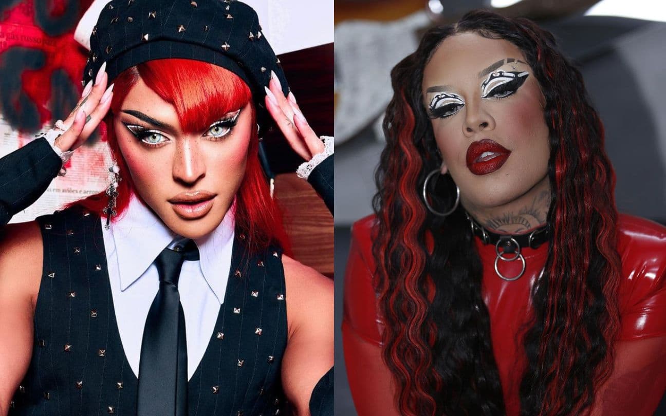 Montagem com Pabllo Vittar e Gloria Groove
