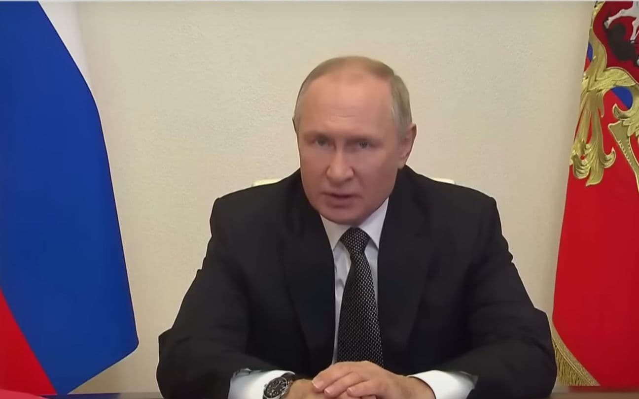 Vladimir Putin durante discurso