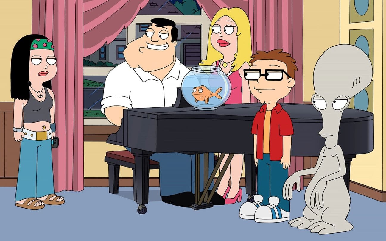 O elenco da animação American Dad