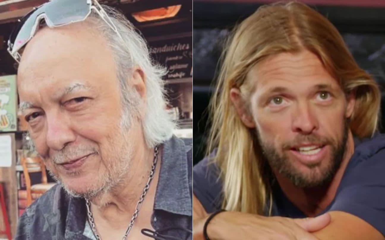 Erasmo Carlos e Taylor Hawkins
