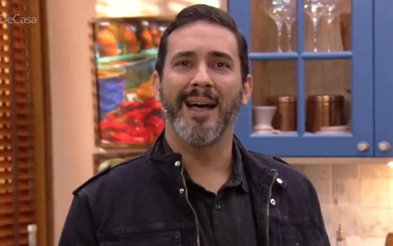 Andre Marques em sua última aparição no É de Casa