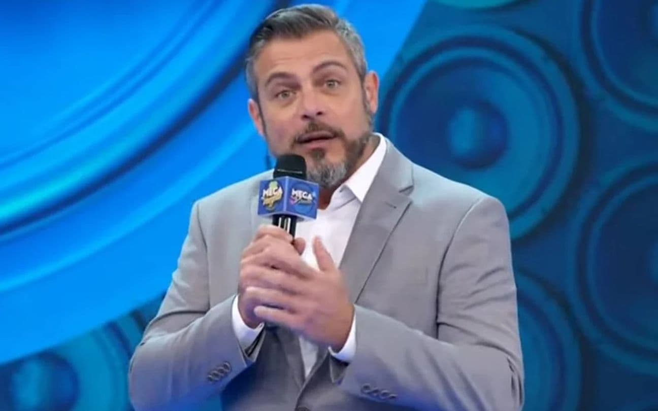 Luigi Baricelli no sorteio da Mega da Virada