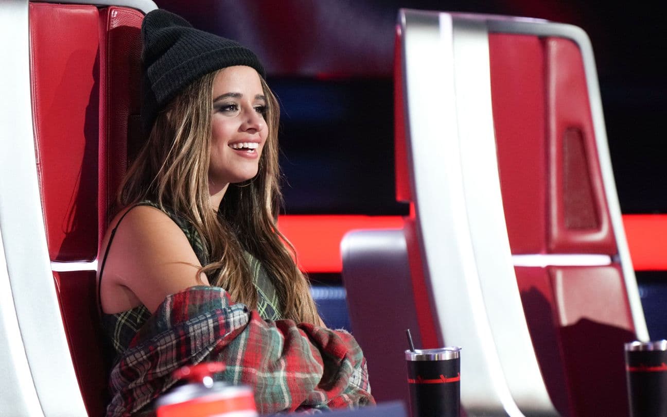 A cantora Camila Cabello no The Voice