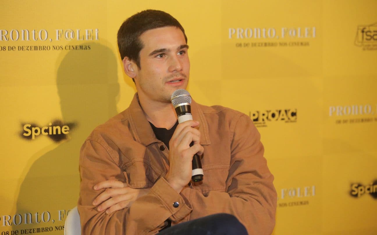 Nicolas Prattes na coletiva de Pronto, Falei