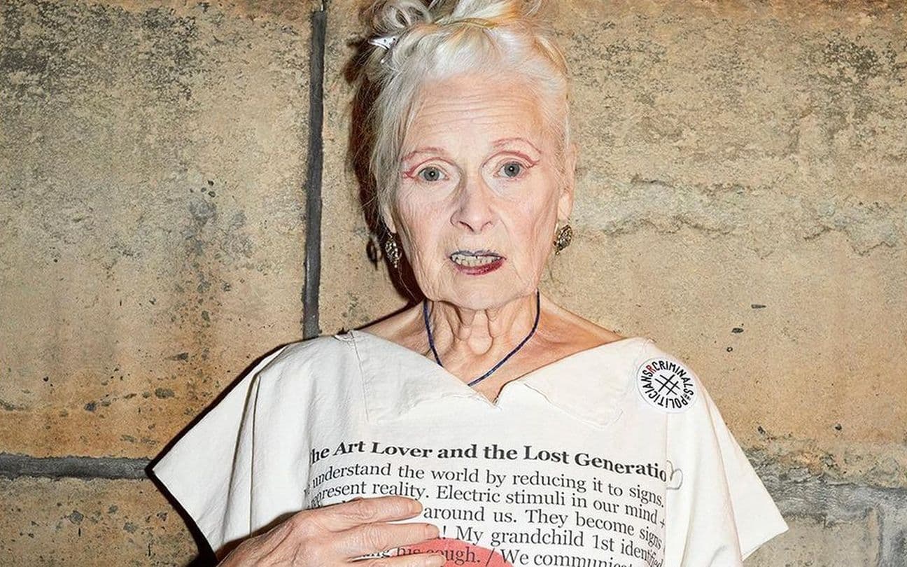 A estilista Vivienne Westwood