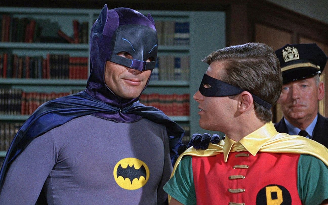 Adam West e Burt Ward no seriado do Batman dos anos 1960