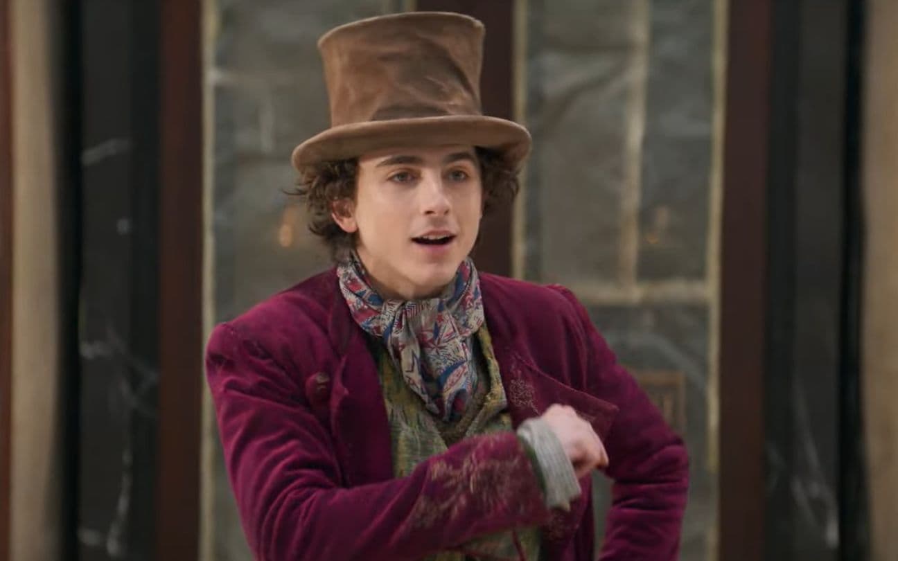 Thimothée Chalamet como Willy Wonka