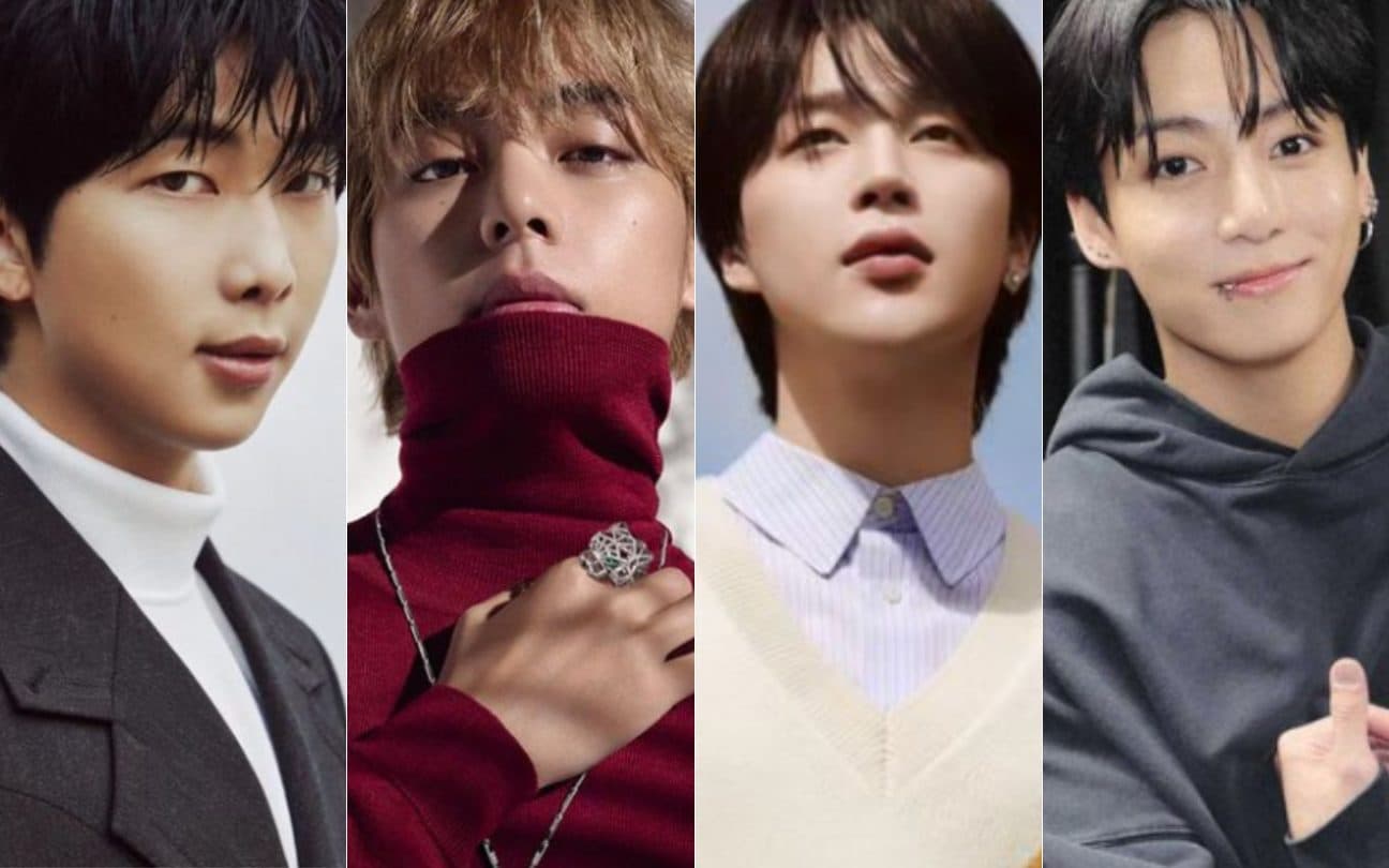 RM, V, Jimin e Jungkook do BTS