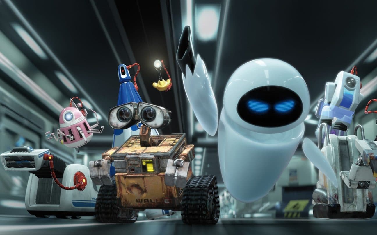 Cena de Wall-E, uma das animações emocionantes igual Divertida Mente 2