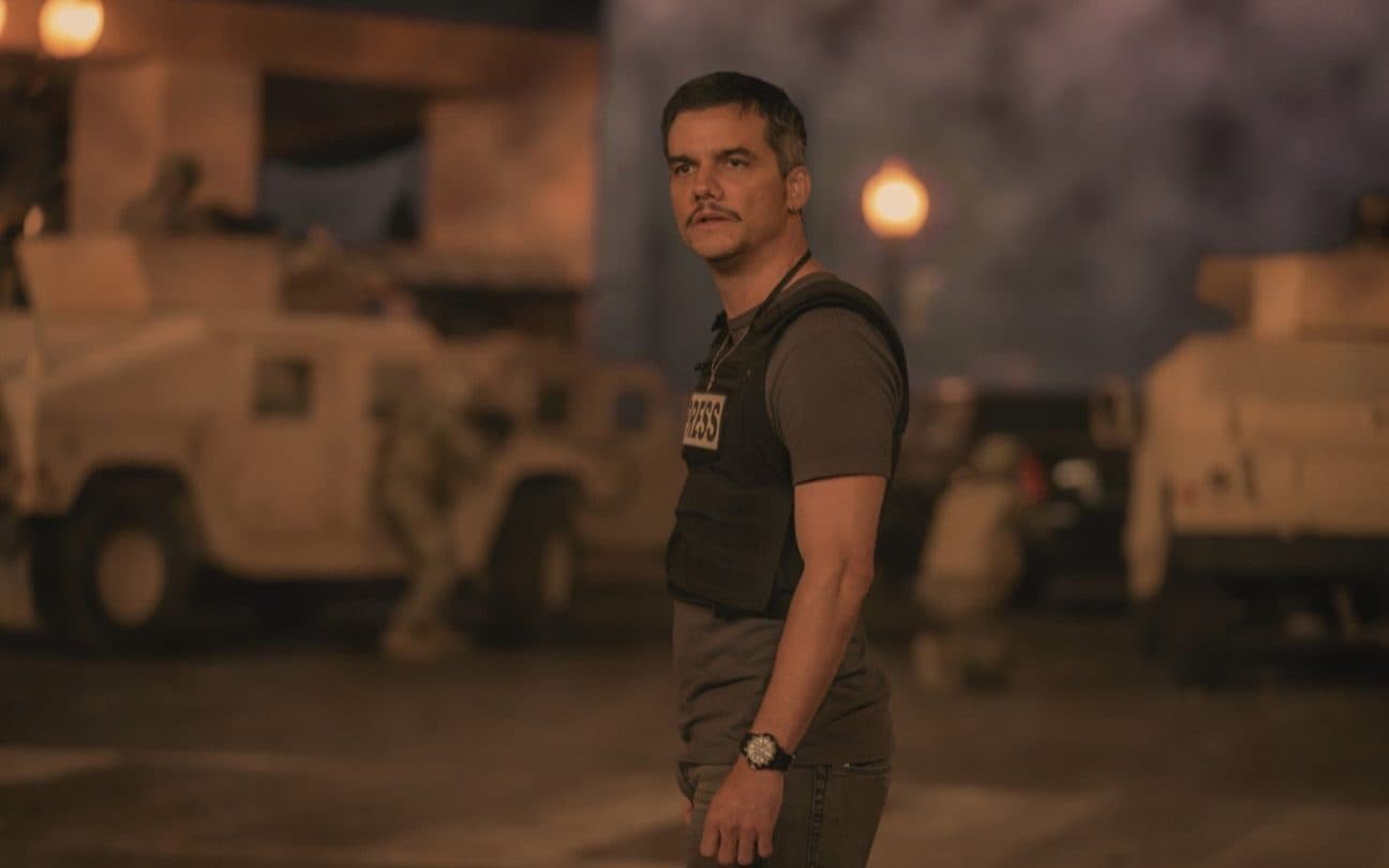 Wagner Moura em cena de Civil War, um dos filmes mais assistidos no streaming