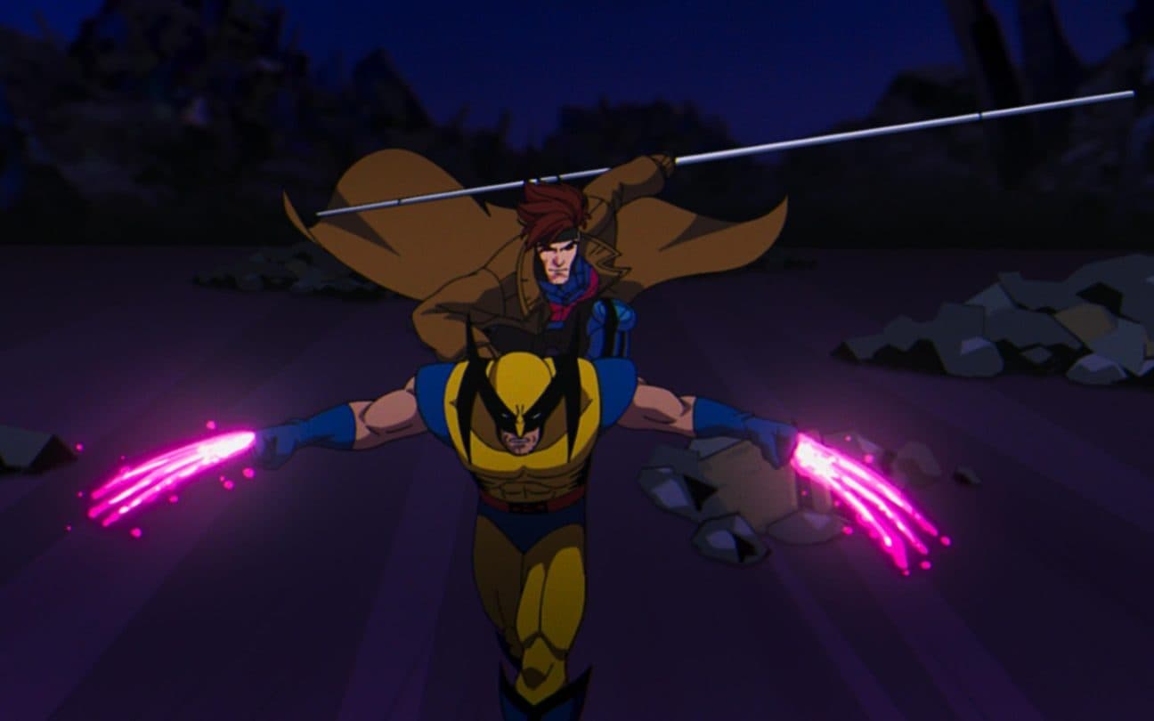 Wolverine e Gambit em cena de X-Men '97, uma das melhores animações de super-heróis