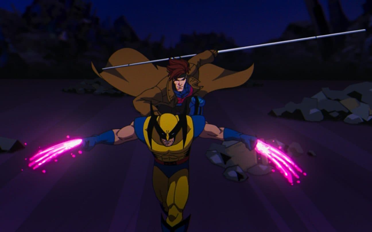 Wolverine e Gambit em cena de X-Men '97, uma das melhores séries de 2024