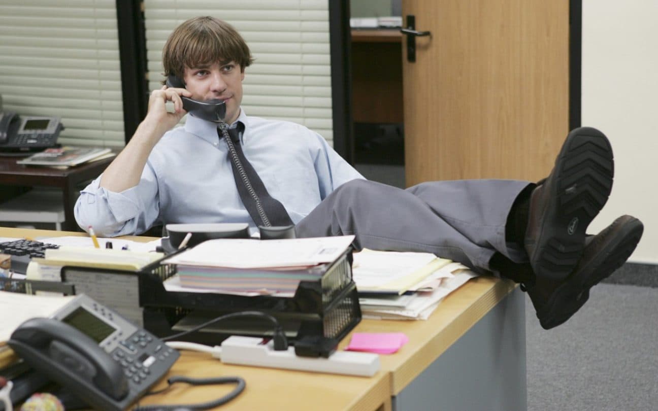 John Krasinski em cena de The Office