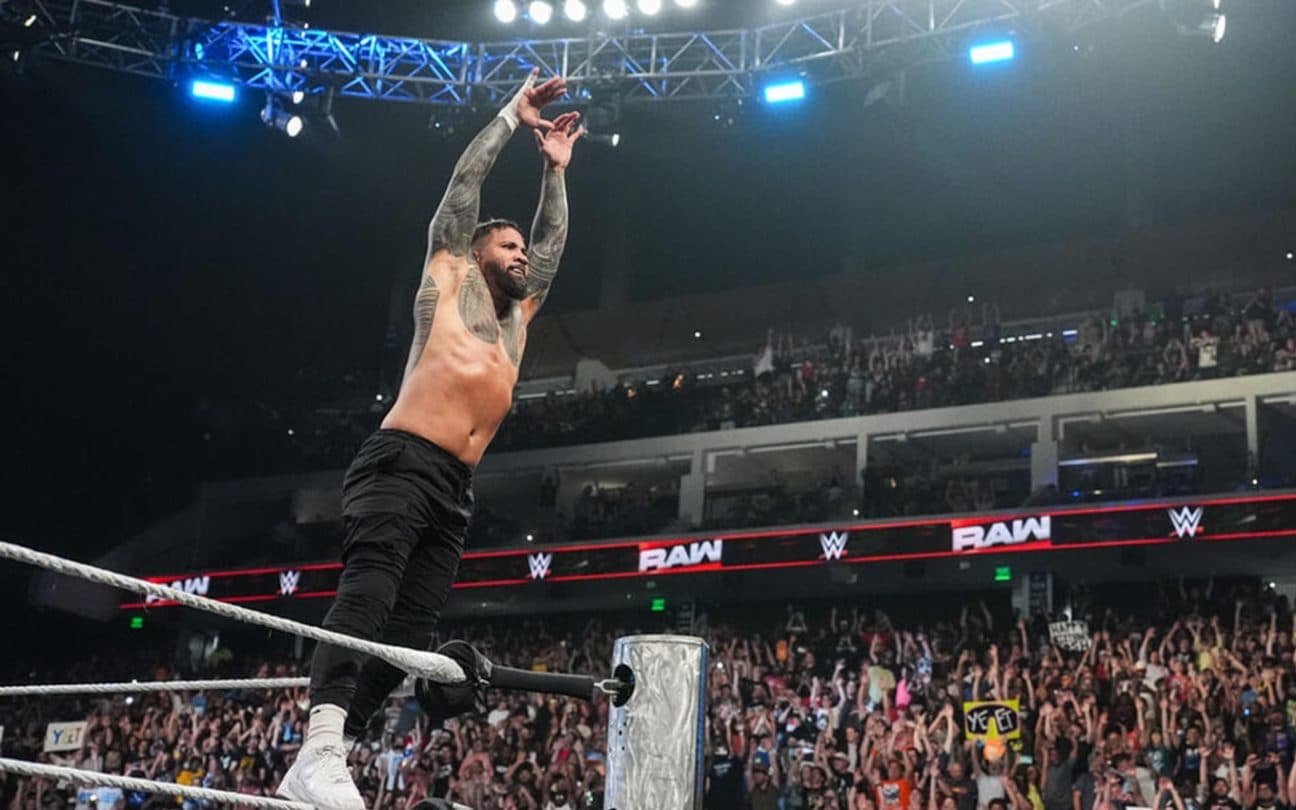 Jey Uso no Monday Night Raw, um dos maiores destaques da Netflix