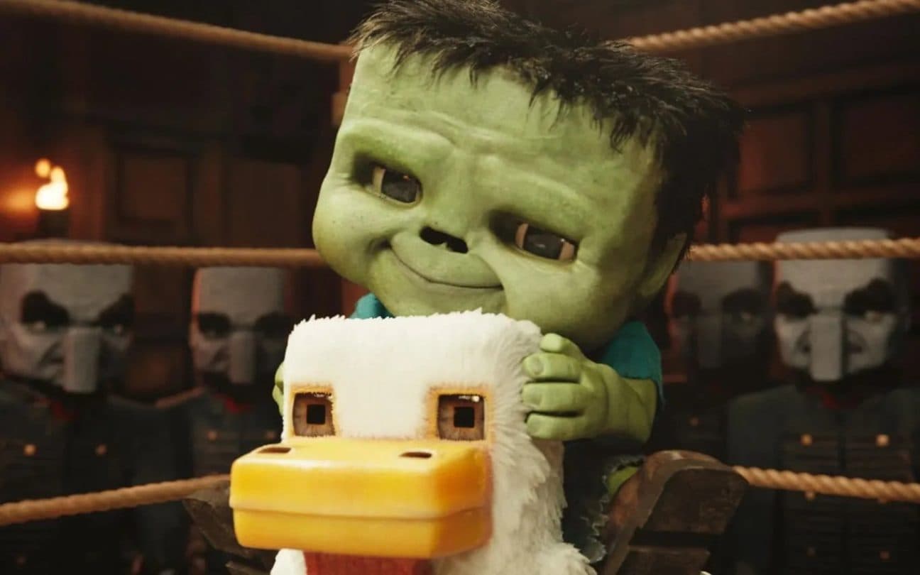 Cena de Um Filme Minecraft, da Warner Bros.