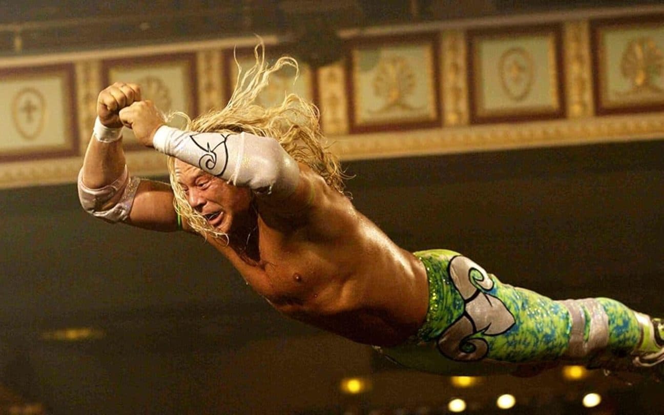 Mickey Rourke em cena de O Lutador