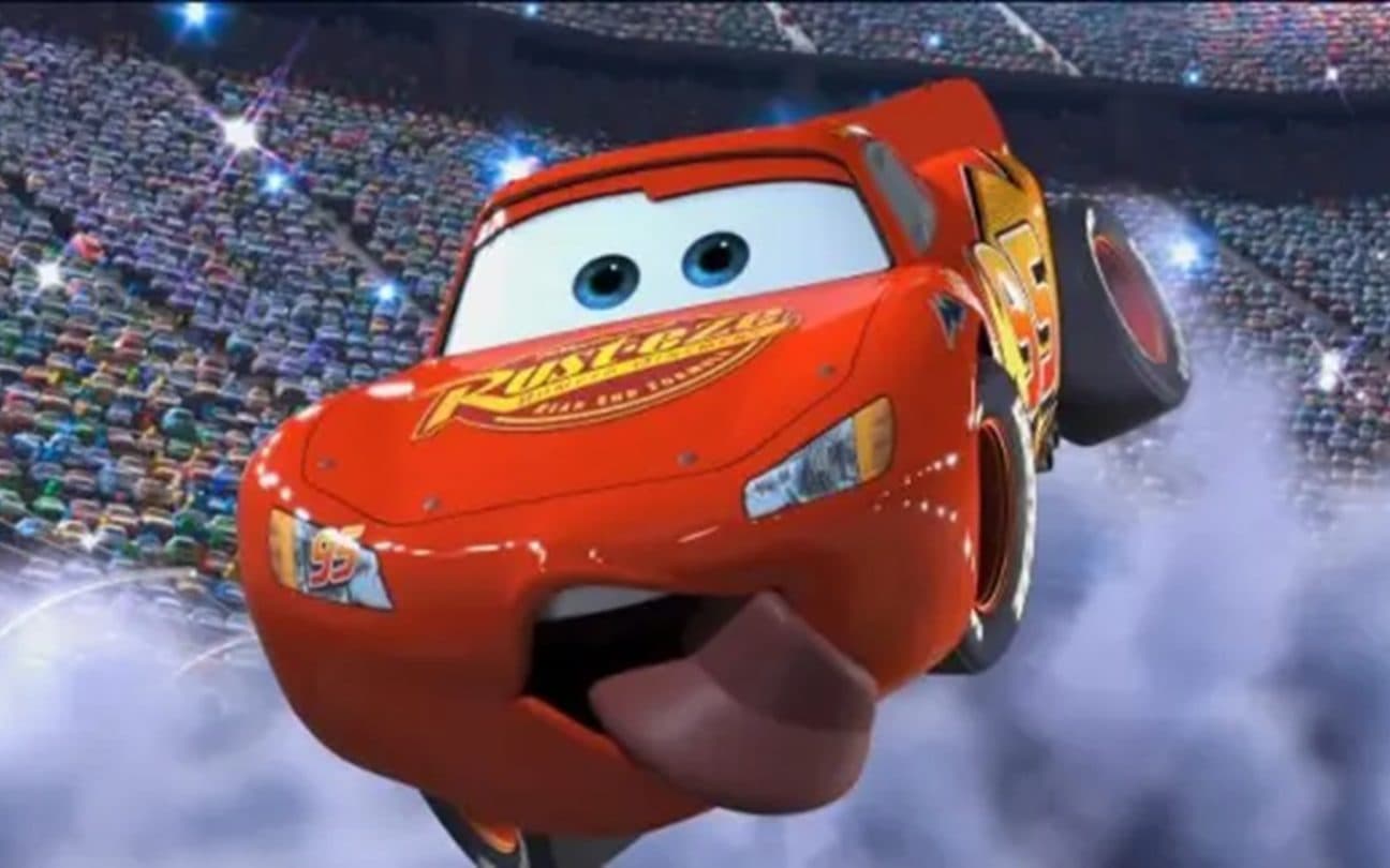 Cena de Carros, primeira parte da trilogia da animação