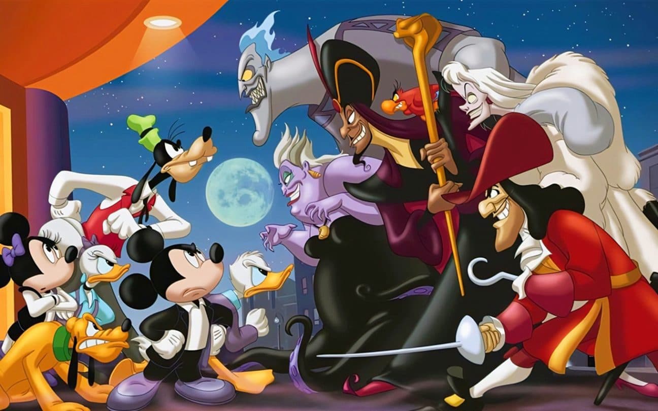 Cena de A Casa dos Vilões, uma das maiores animações da Disney
