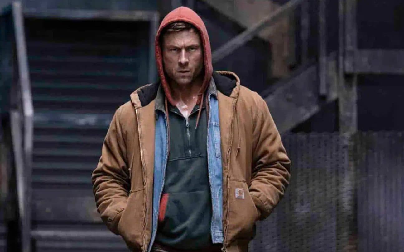 Glen Powell no filme O Sobrevivente