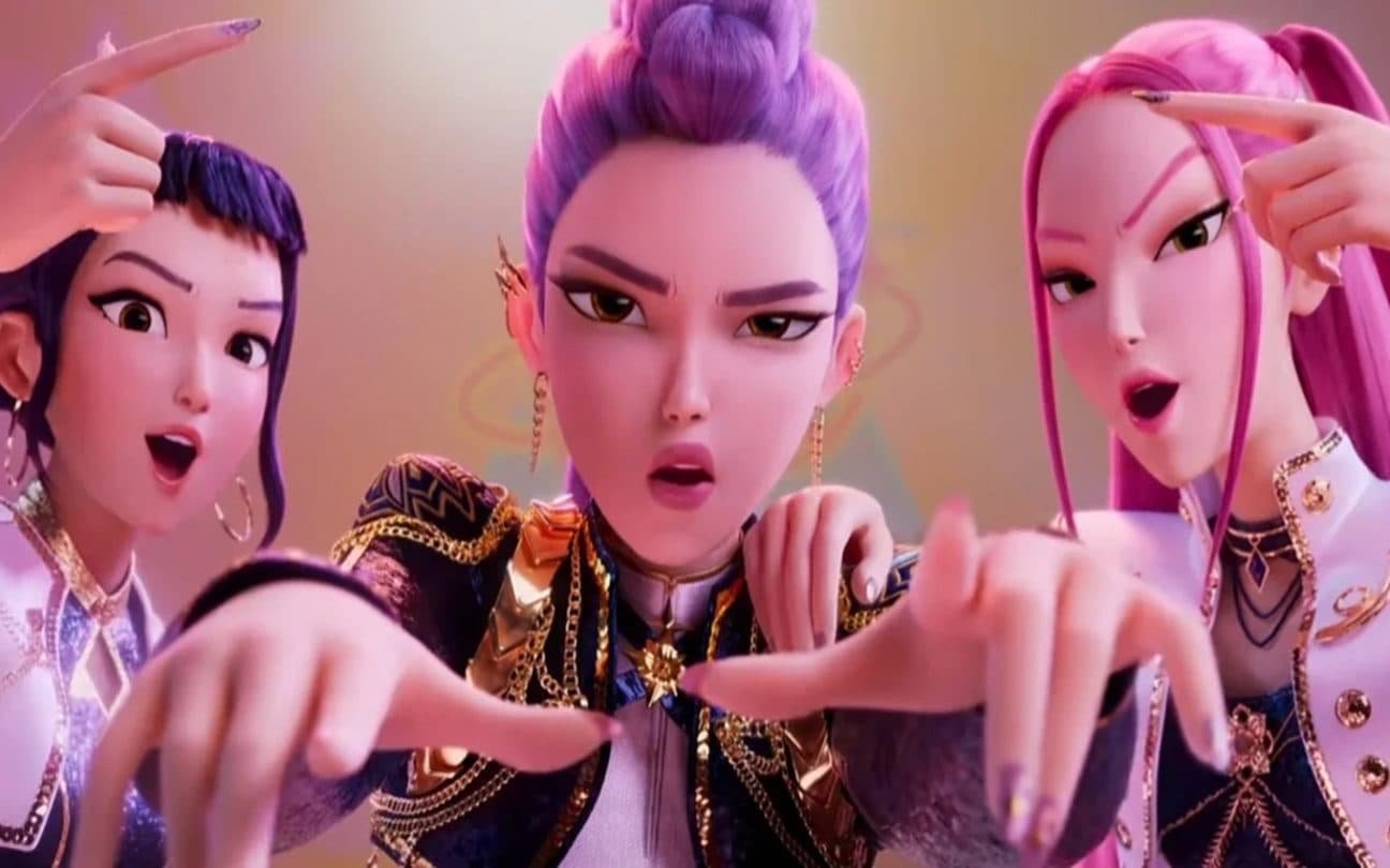 Cena de Guerreiras do K-Pop, da Netflix