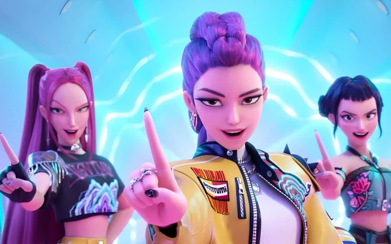 HUNTR/X em cena Guerreiras do K-Pop