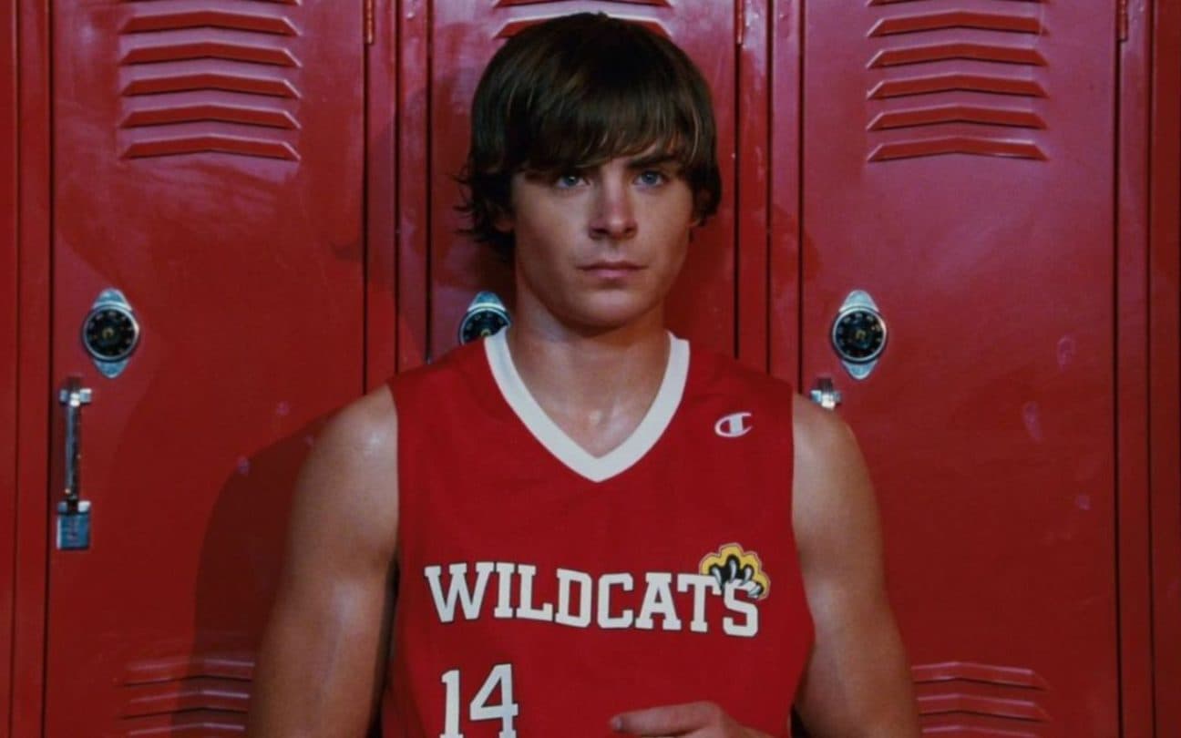 Zac Efron em High School Musical, da Disney