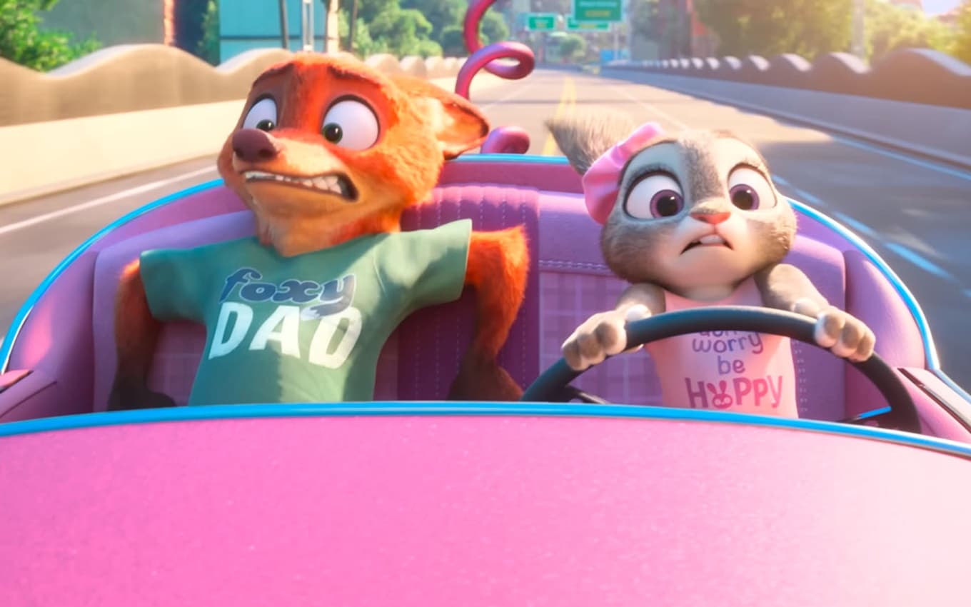 Nick e Judy em cena de Zootopia 2, um dos filmes mais aguardados de 2025