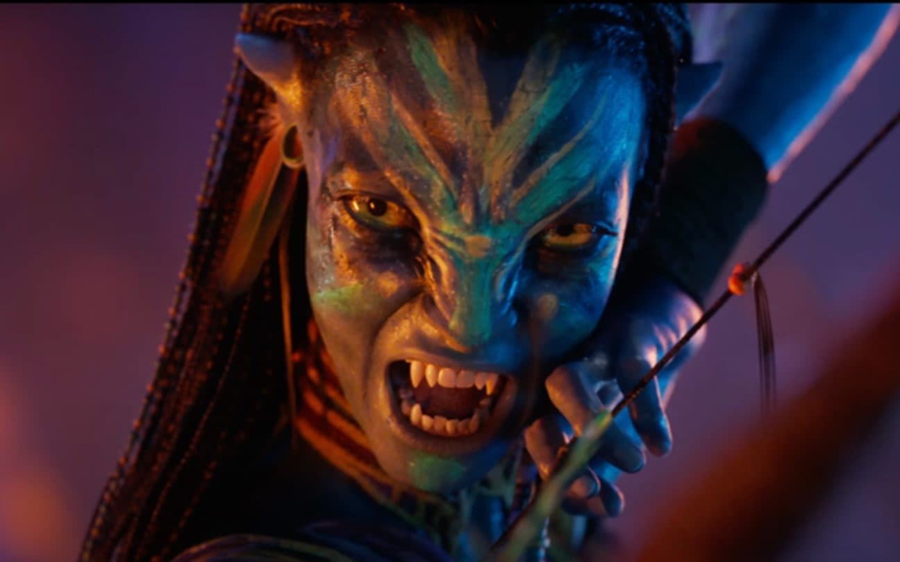 Zoe Saldaña em Avatar: Fogo e Cinzas