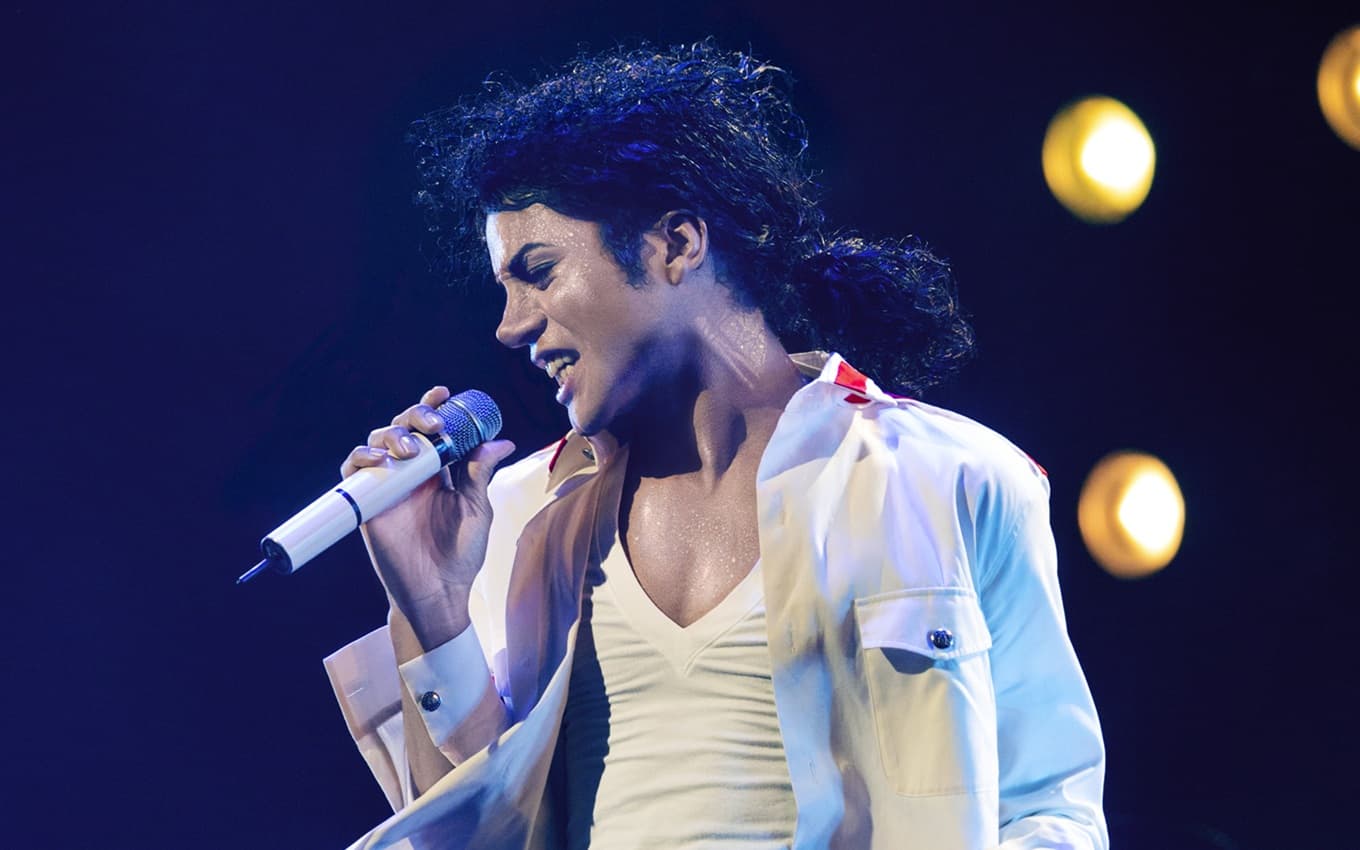 Jaafar Jackson em cena de Michael, destaque de bilheteria em maio de 2026