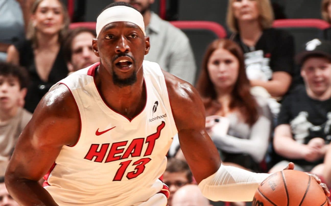 Bam Adebayo, jogador do Miami Heat, time da NBA