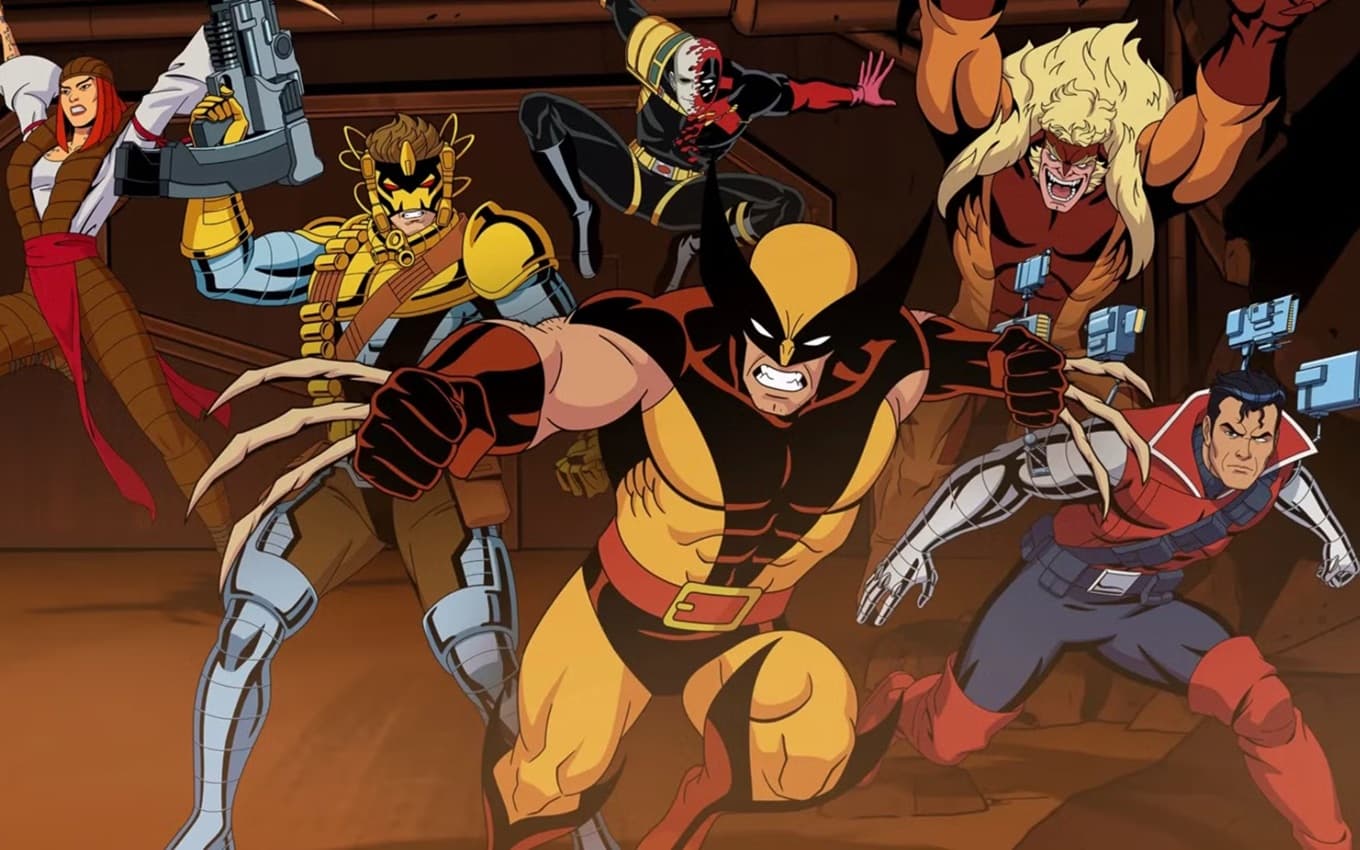 Wolverine e os mutantes em cena de X-Men '97
