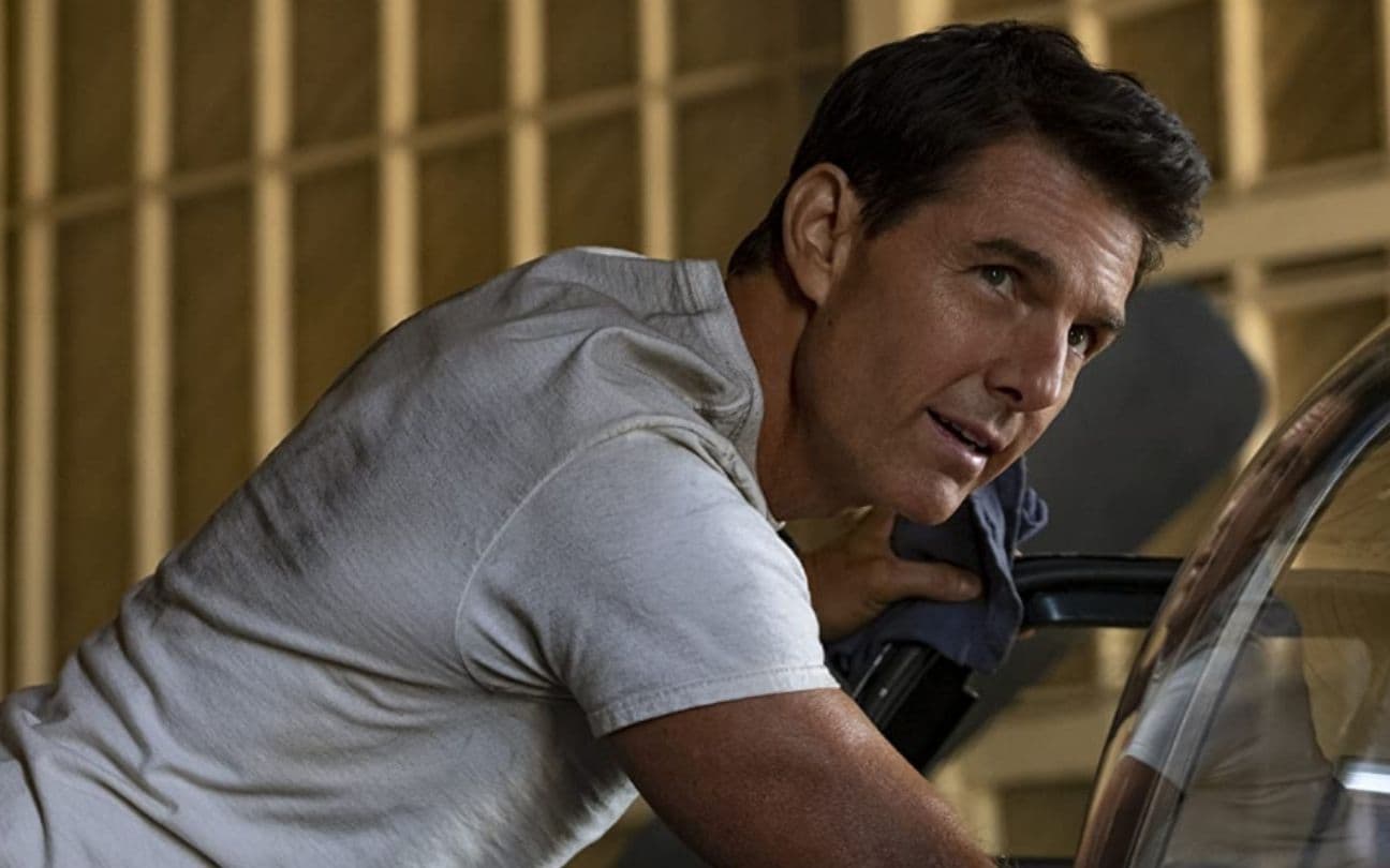 Tom Cruise em Top Gun: Maverick, indicado ao Oscar
